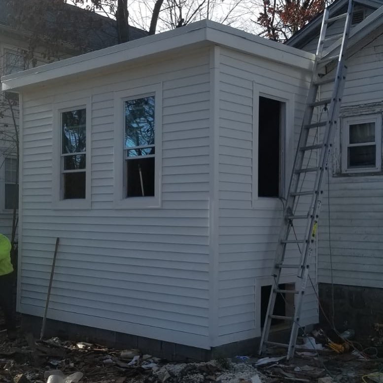 Siding project — after