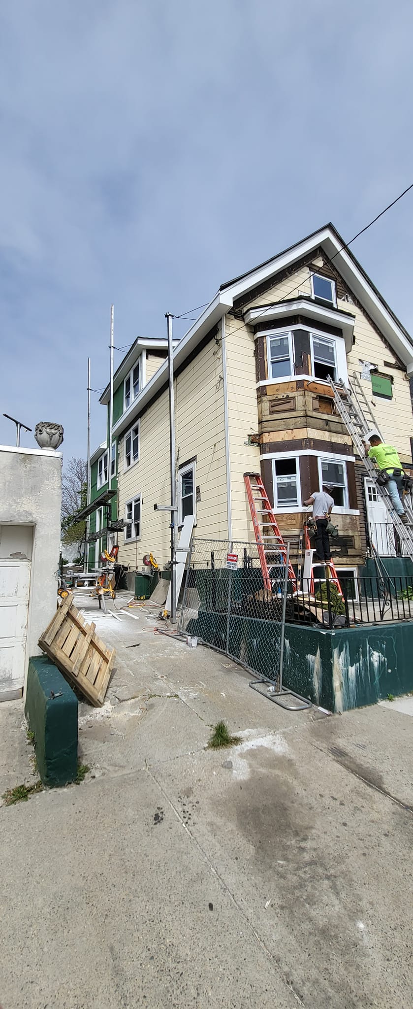 Siding project — before