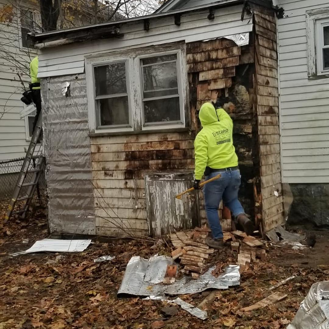 Siding project — before